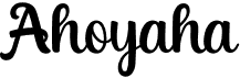 preview image of the Ahoyaha font