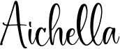 preview image of the Aichella font