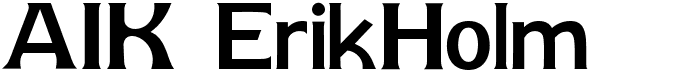 preview image of the AIK ErikHolm font