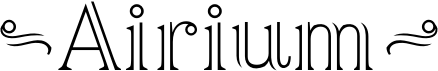 preview image of the Airium font