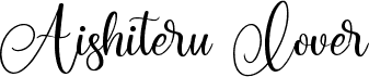 preview image of the Aishiteru Lover font