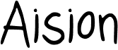 preview image of the Aision font