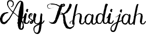 preview image of the Aisy Khadijah font