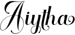 preview image of the Aiytha font