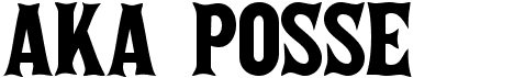 preview image of the Aka Posse font
