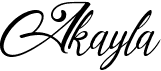 preview image of the Akayla font