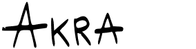 preview image of the Akra font