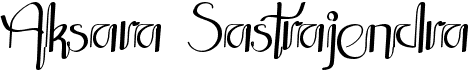 preview image of the Aksara Sastrajendra font