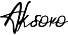 preview image of the Aksoro font