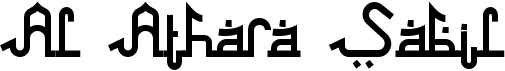 preview image of the Al Athara Sabil font