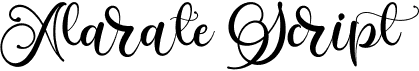 preview image of the Alarate Script font