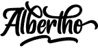 preview image of the Albertho font