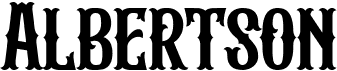 preview image of the Albertson font