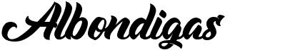 preview image of the Alb�ndigas font