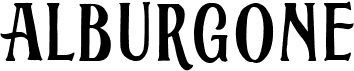 preview image of the Alburgone font