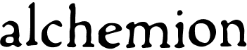 preview image of the Alchemion font