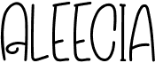 preview image of the Aleecia font