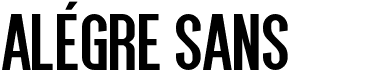 preview image of the Al�gre Sans font