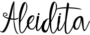 preview image of the Aleidita font