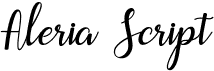 preview image of the Aleria Script font