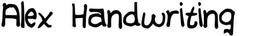 preview image of the Alex Handwriting font