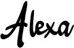 preview image of the Alexa font