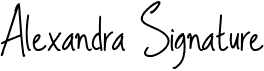 preview image of the Alexandra Signature font