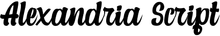 preview image of the Alexandria Script font