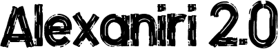 preview image of the Alexaniri 2.0 font