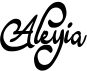 preview image of the Aleyia font