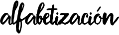 preview image of the Alfabetizaci�n font
