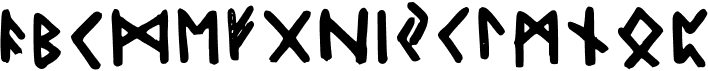 preview image of the Alfabeto Vichingo font
