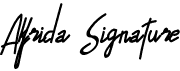 preview image of the Alfrida Signature font