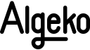 preview image of the Algeko font