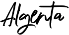 preview image of the Algenta font