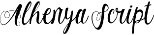 preview image of the Alhenya Script font
