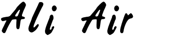 preview image of the Ali Air font