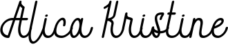 preview image of the Alica Kristine font