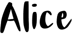 preview image of the Alice font