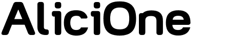 preview image of the AliciOne font
