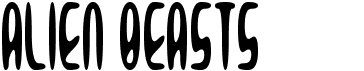 preview image of the Alien Beasts font