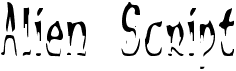 preview image of the Alien Script font