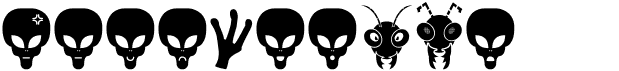 preview image of the Aliens Bats St font