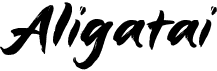 preview image of the Aligatai font