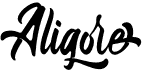 preview image of the Aligore font