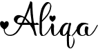 preview image of the Aliqa font