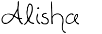 preview image of the Alisha font