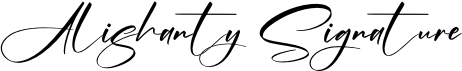preview image of the Alishanty Signature font