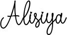 preview image of the Alisiya font