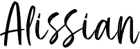 preview image of the Alissian font